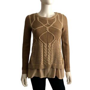 Papercut Clothing Brown Sweater Blouse XSmall